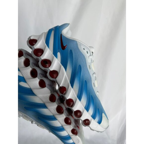 * 8.5 WOMEN'S NIKE AIR MAX DN8 WHITE BLUE RED FQ7860-101 Running sneakers - Picture 2 of 8